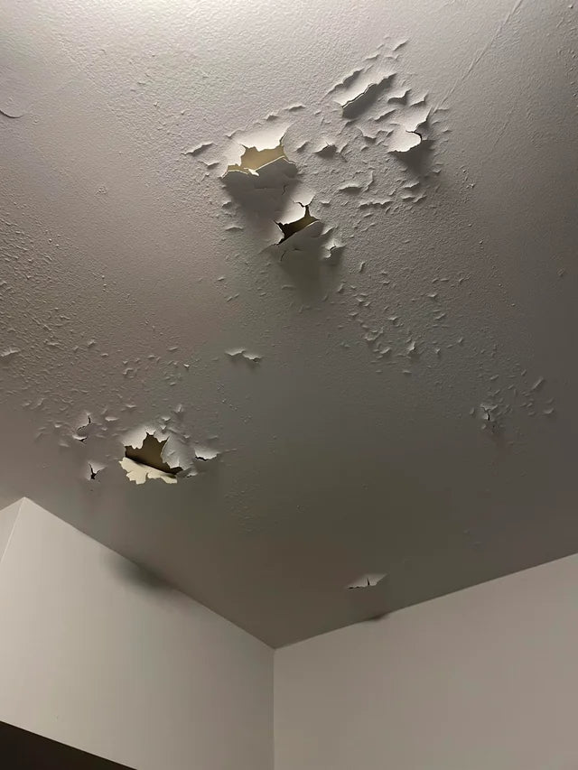 Wall surface deteriorating from prolonged moisture exposure